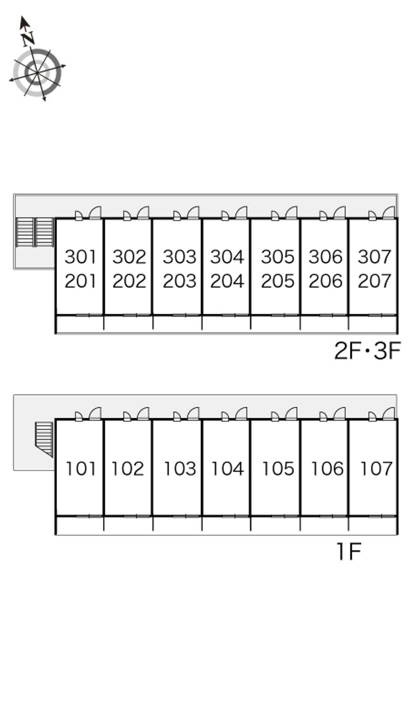 レオパレスエル　カルチェ 間取配置図