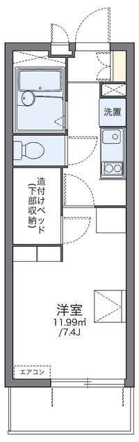 レオパレスラピスラズリ高井田 間取り図