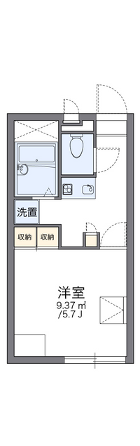 レオパレスソレーユ元宮 間取り図