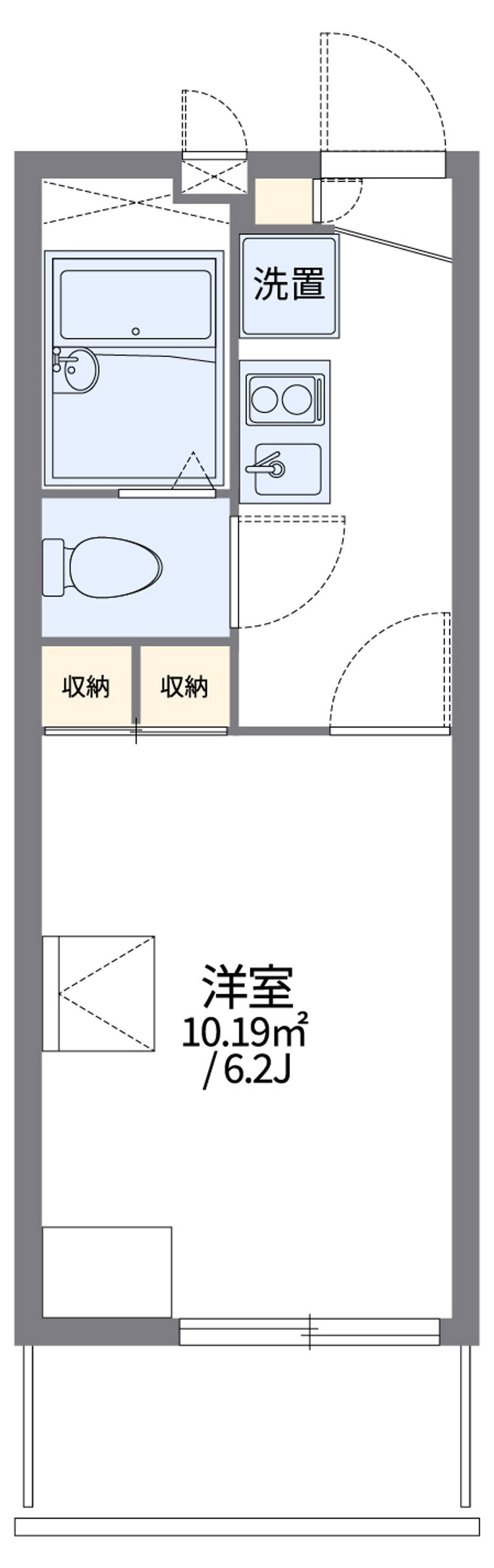 レオパレス相生 間取図