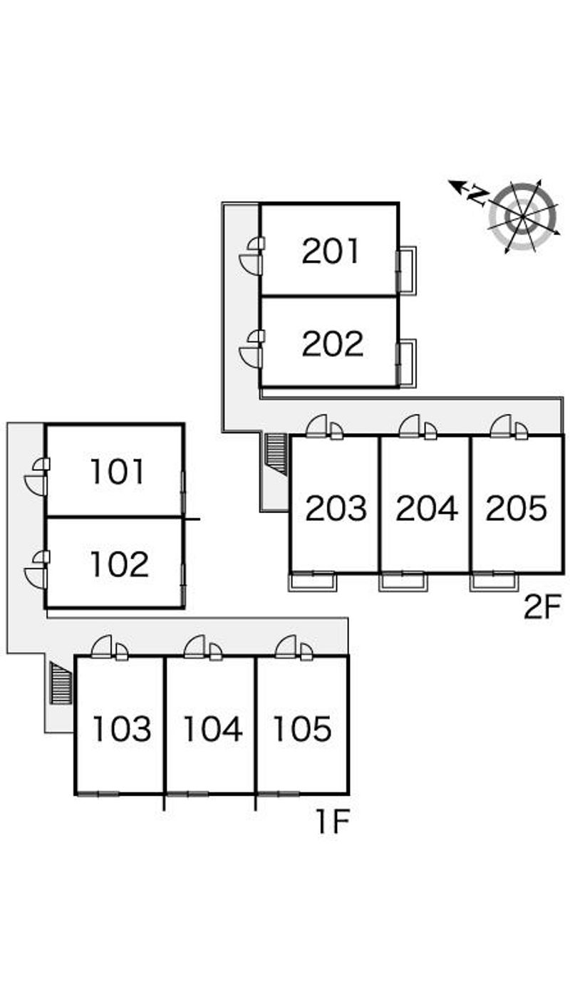 レオパレスアクシス 間取配置図