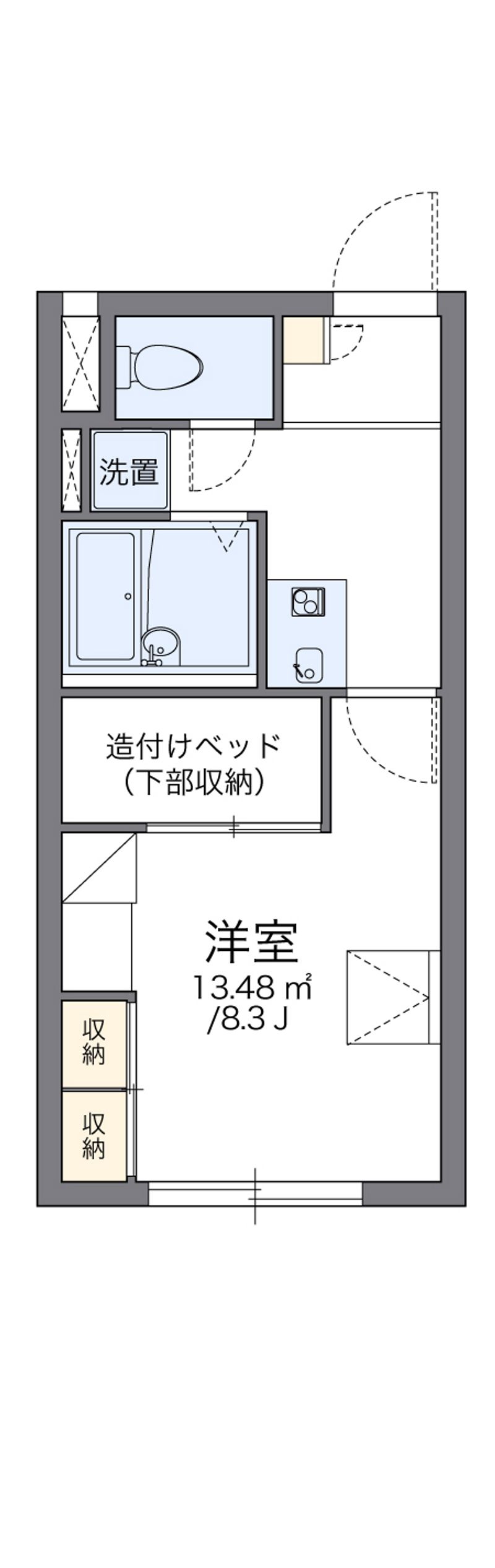 レオパレスリべェール 間取図