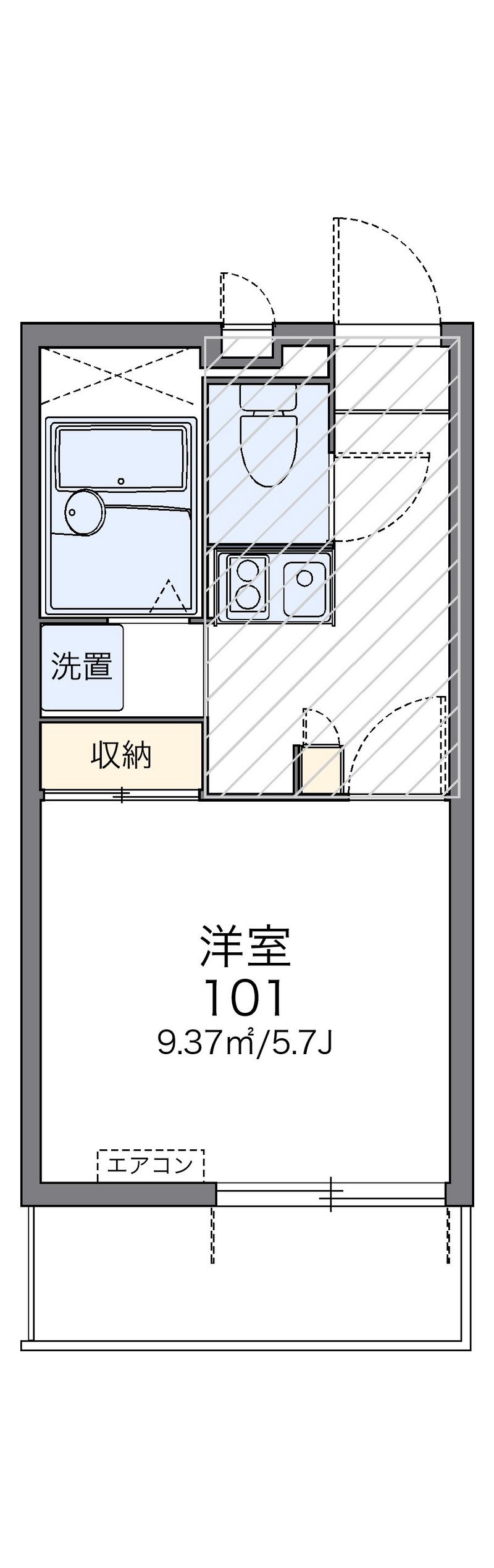 レオパレスコスモスⅡ 間取図