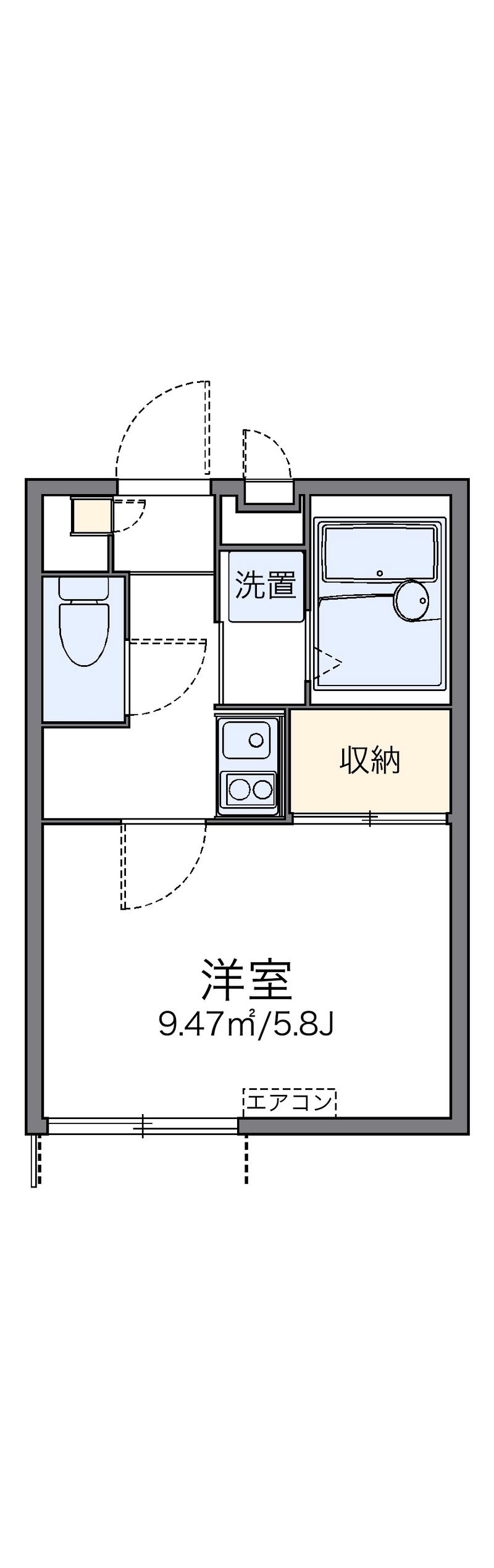 レオパレス住吉５ 間取図