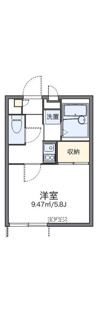 レオパレス住吉５ 間取り図