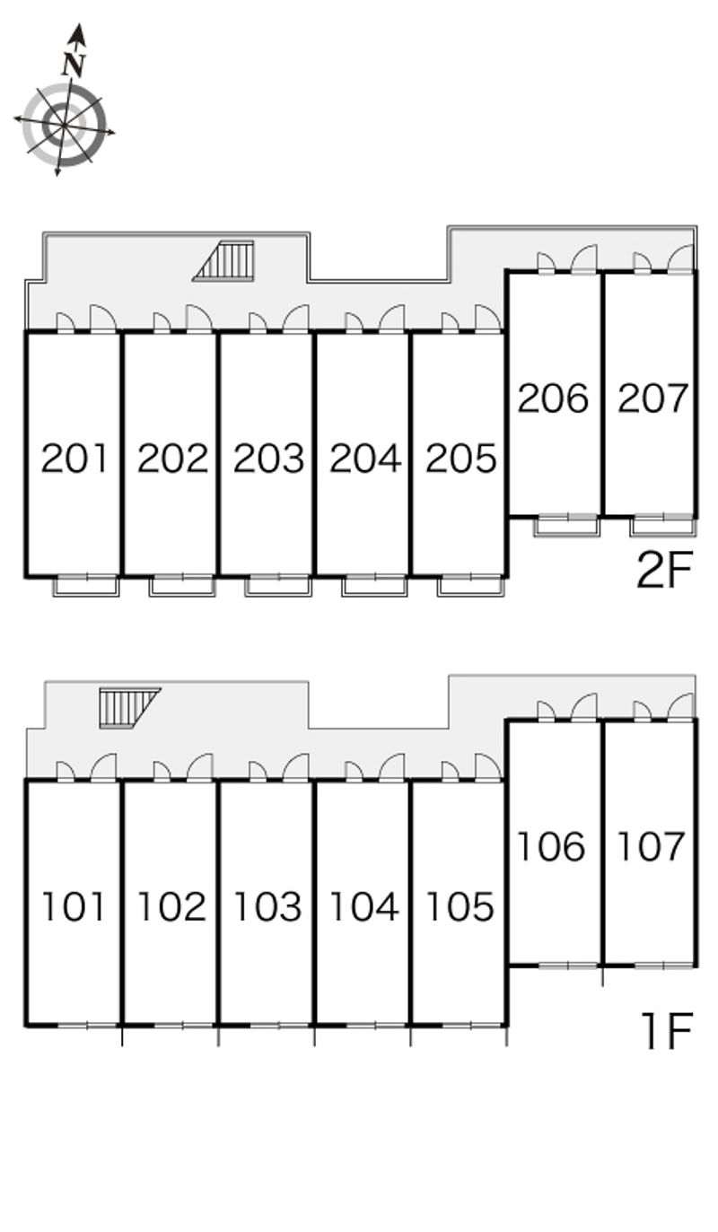 レオパレスウエスト本郷Ⅰ 間取り配置図