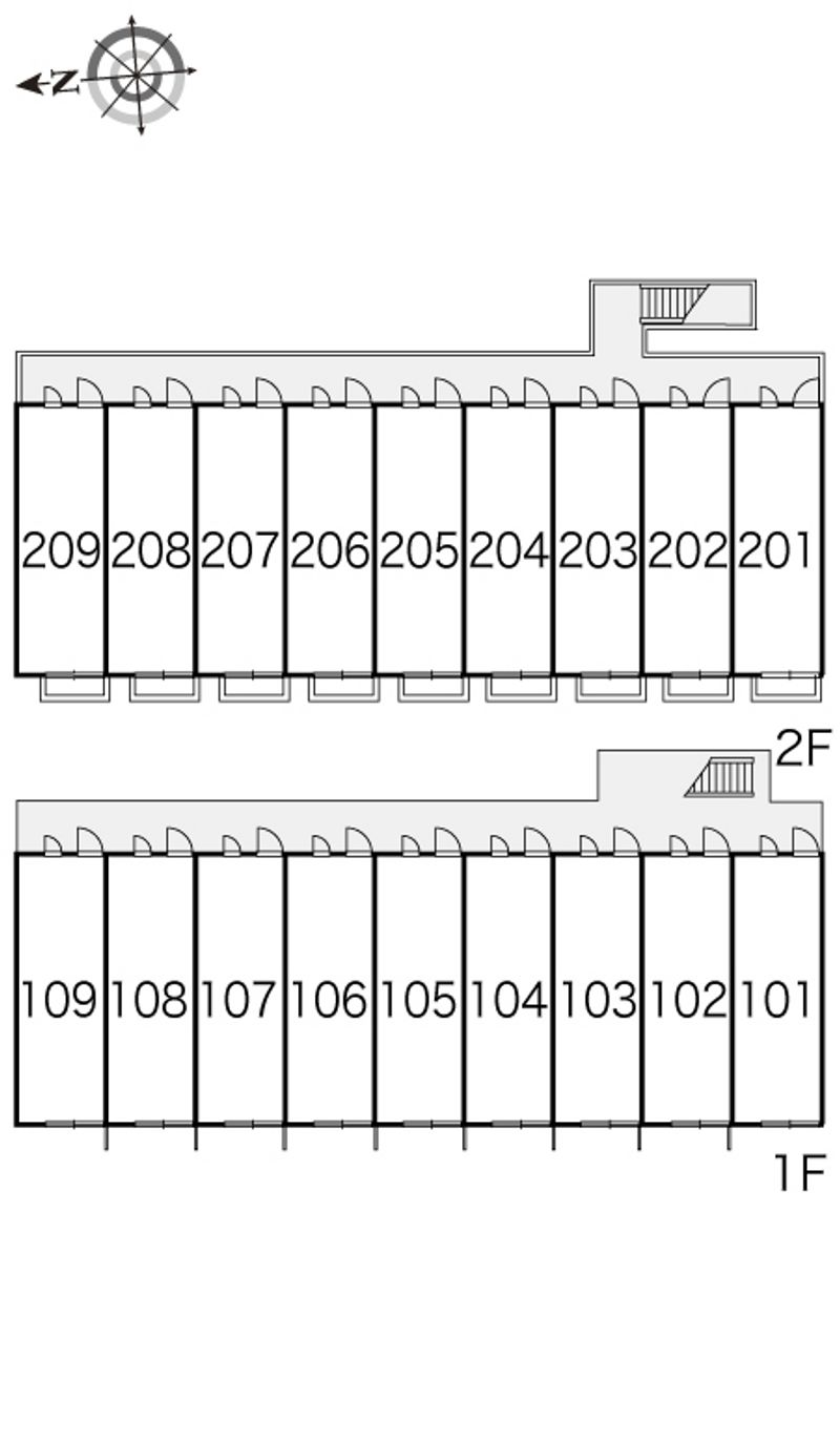 レオパレスＴｈｅＯⅡ 間取配置図
