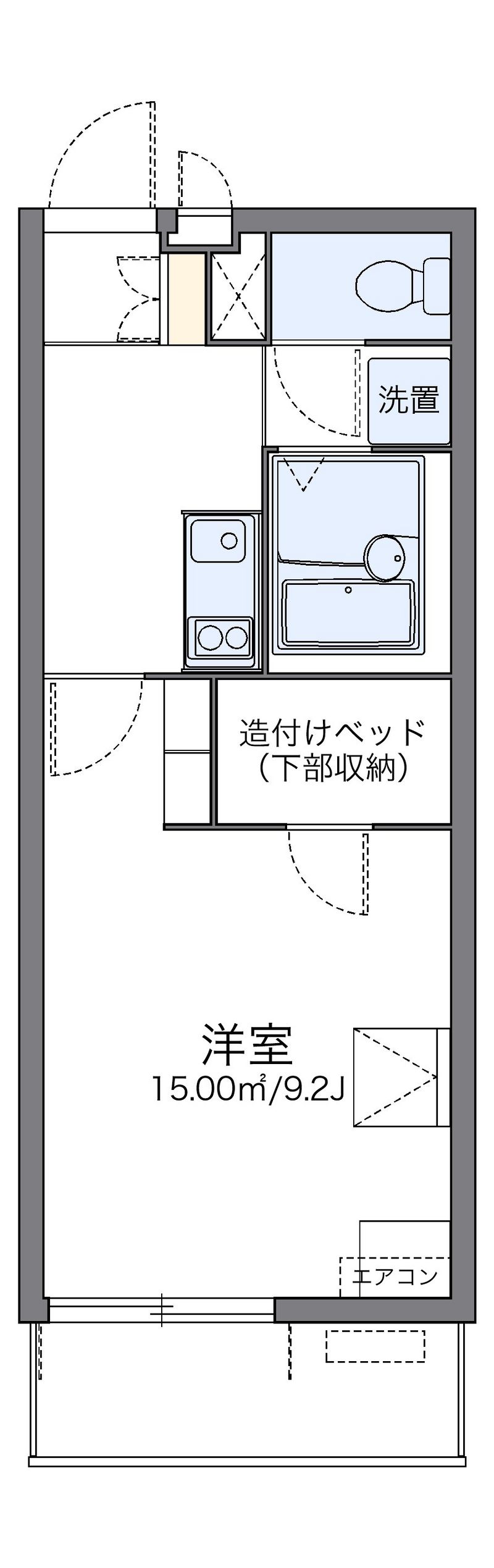 レオパレスＡｐｐｒｏａｃｈ２ 間取図
