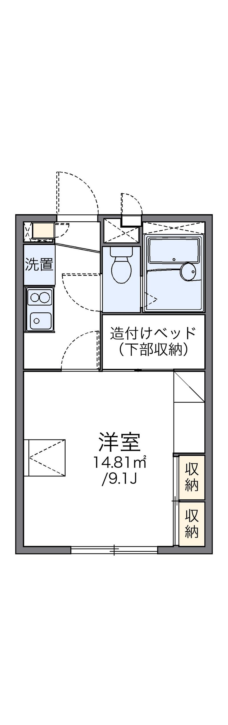 レオパレス浜野一丁目 間取図