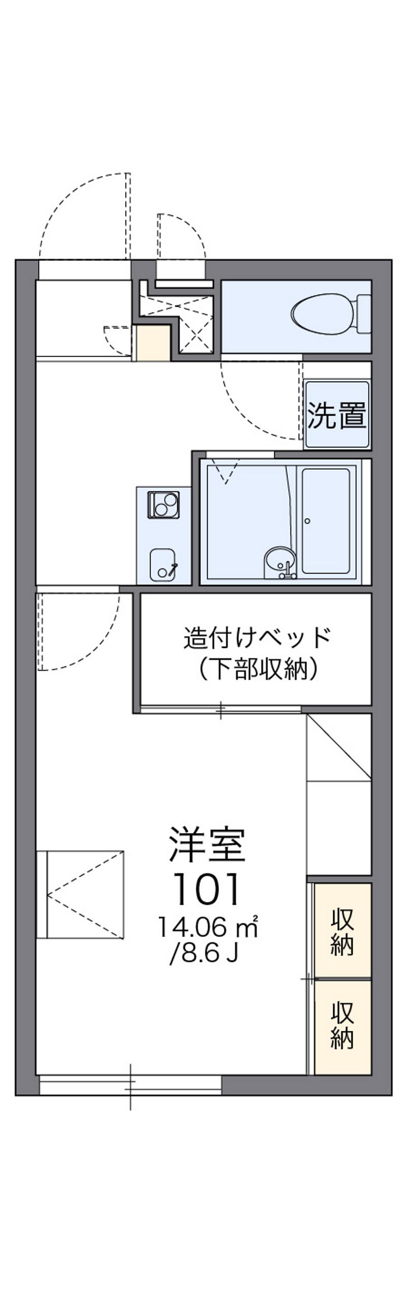レオパレスＪＵＮⅡ 間取図