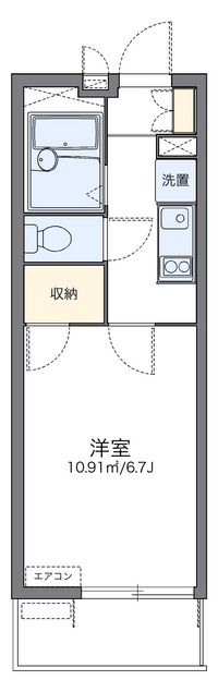 レオパレスミモザ　ガーデン 間取り図