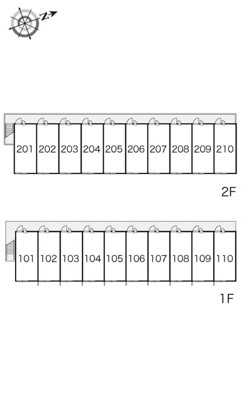 レオパレスえむ 間取配置図