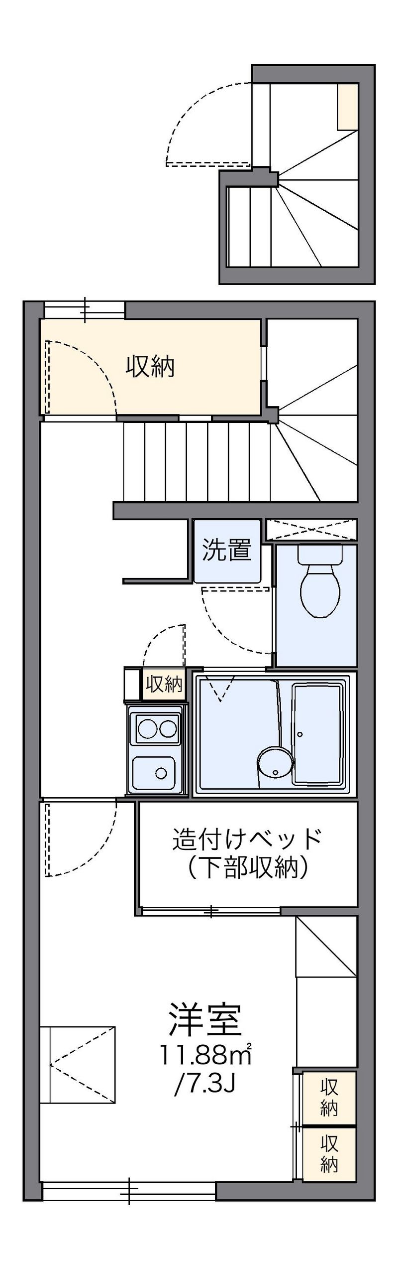 レオパレスアーク 間取図