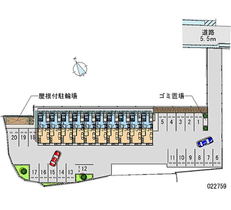 22759 Monthly parking lot