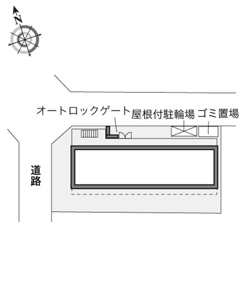 レオパレスＨＩＲＯＭＥＮ 配置図