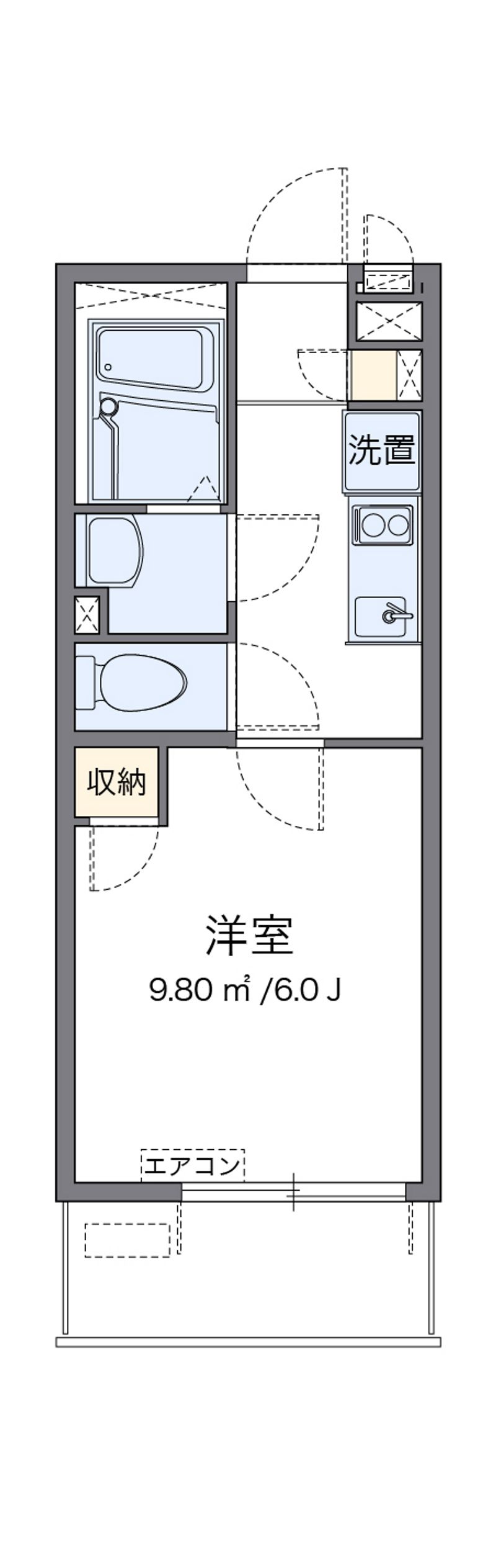 レオネクストベルポルト安針塚 間取図
