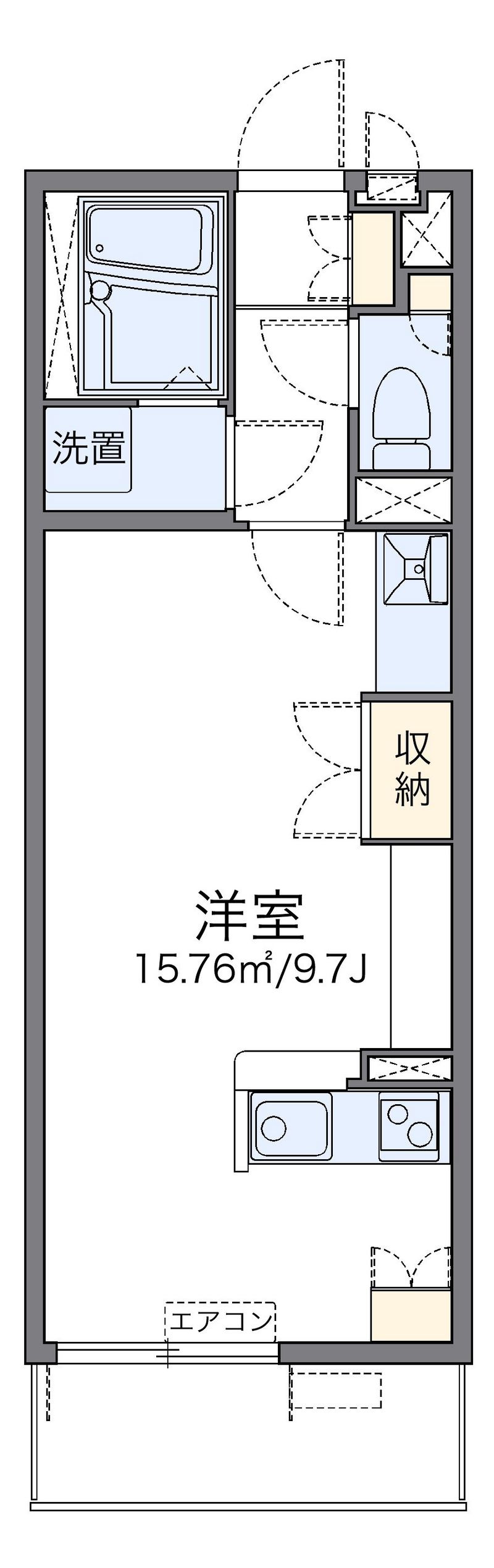 レオネクストラシュレ　博多Ⅰ 間取図