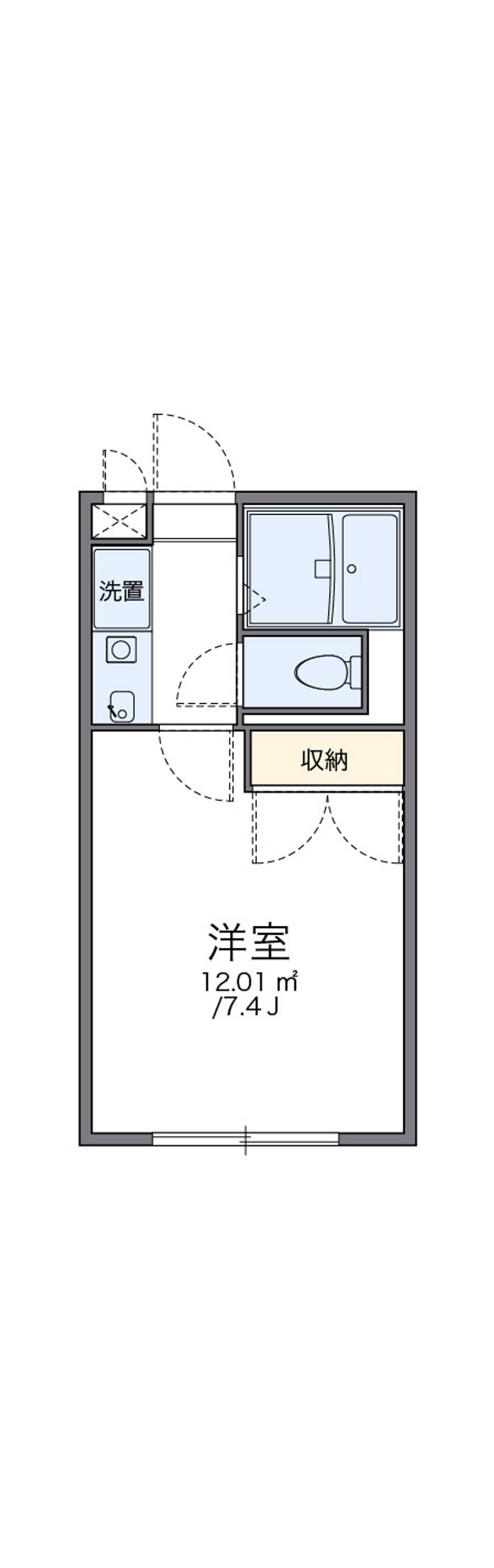 レオパレスＯＺＡＫＩ 間取図