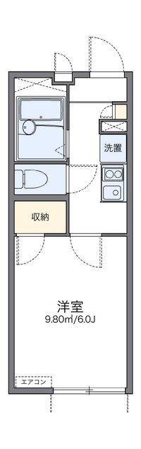 レオパレス金森 間取り図