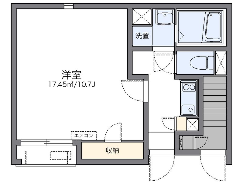 レオネクストカワセミ 間取図