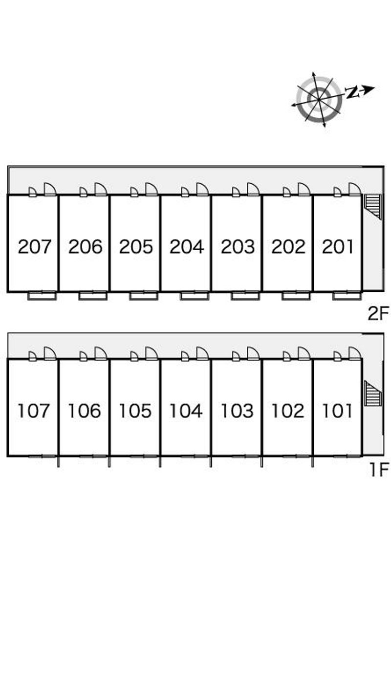 レオパレスＣｕｔｅ　Ａ 間取配置図