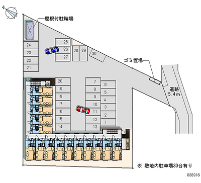 38916 Monthly parking lot