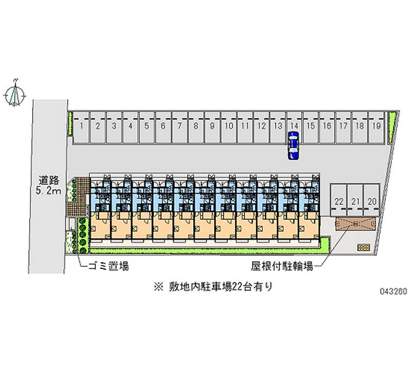 43260 Monthly parking lot