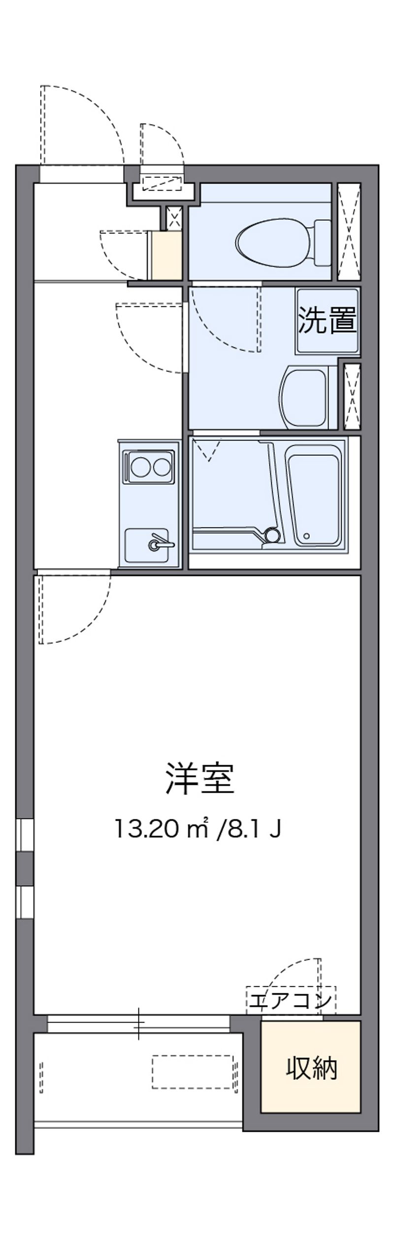 クレイノユーカリ　高見町 間取り
