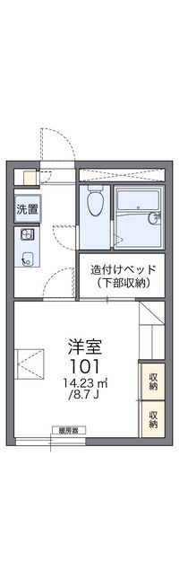レオパレスぎぷふぇるⅡ 間取り図
