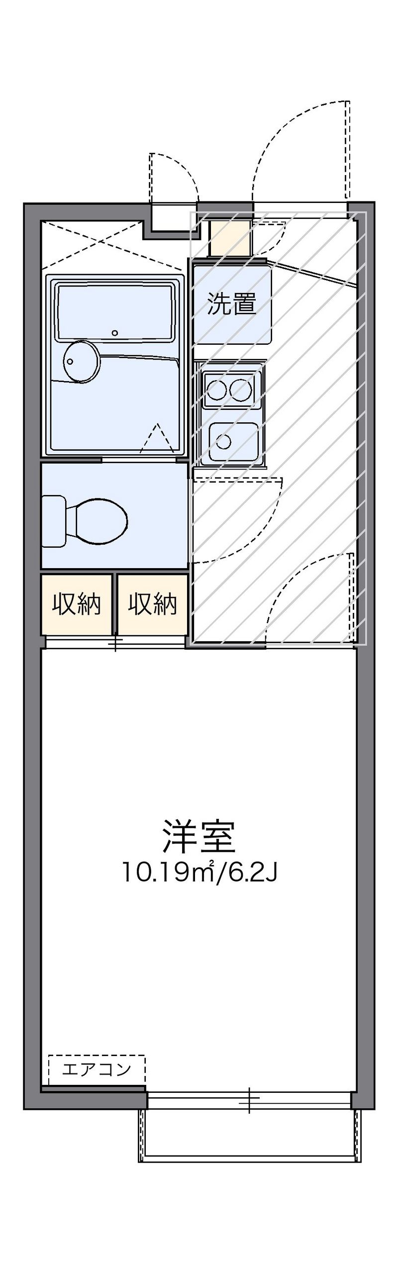 レオパレスアクア 間取図