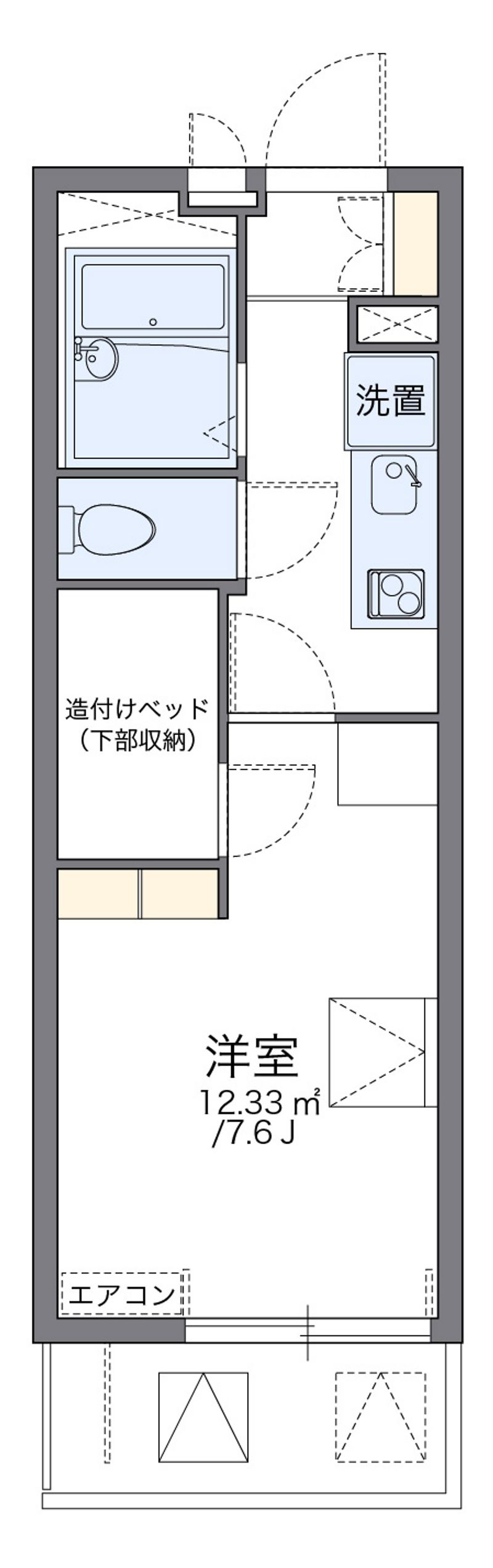 レオパレスアンコールヴィレッジ 間取図