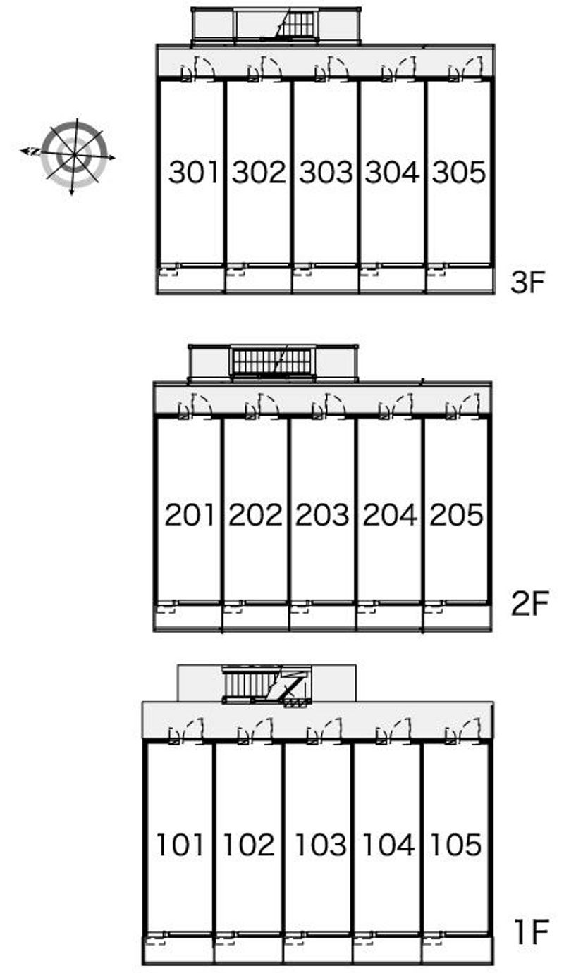 レオパレスディアコート大谷 間取配置図
