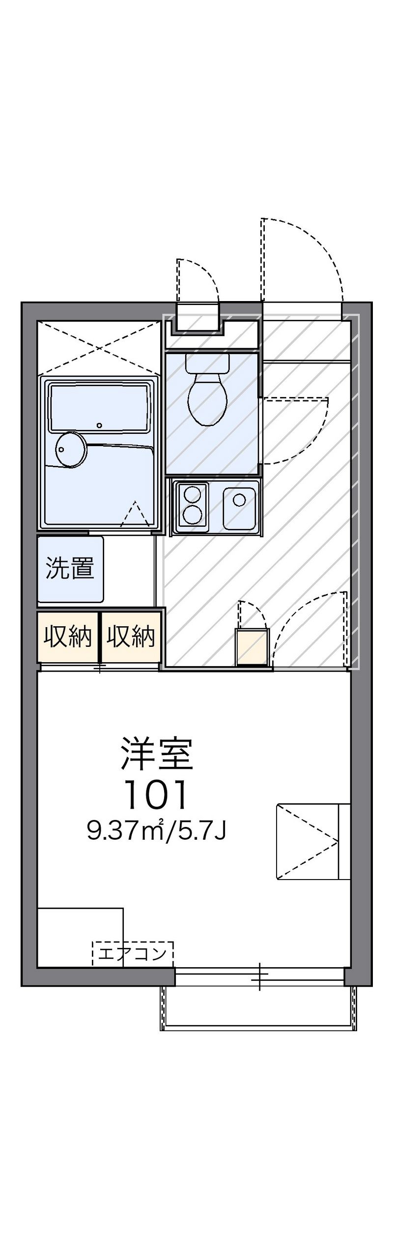 レオパレスカンパーナ 間取図