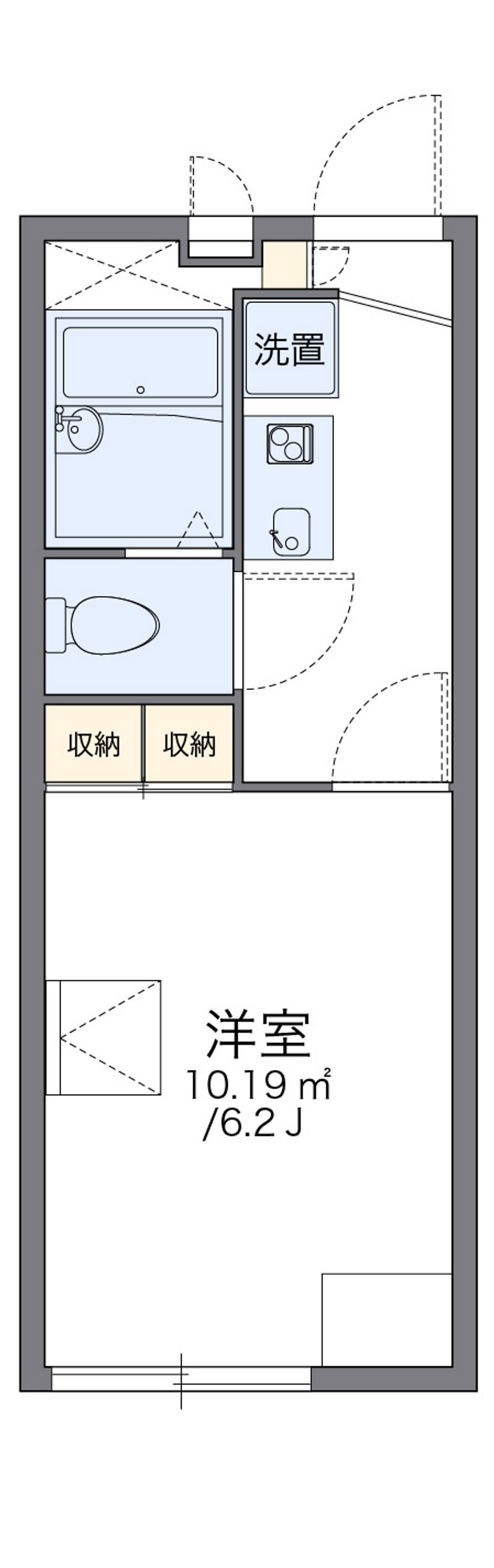 レオパレスドジェーム 間取図