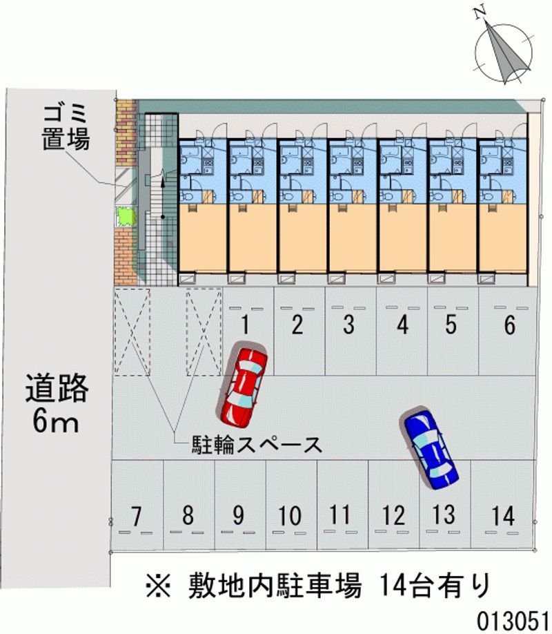 13051 Monthly parking lot