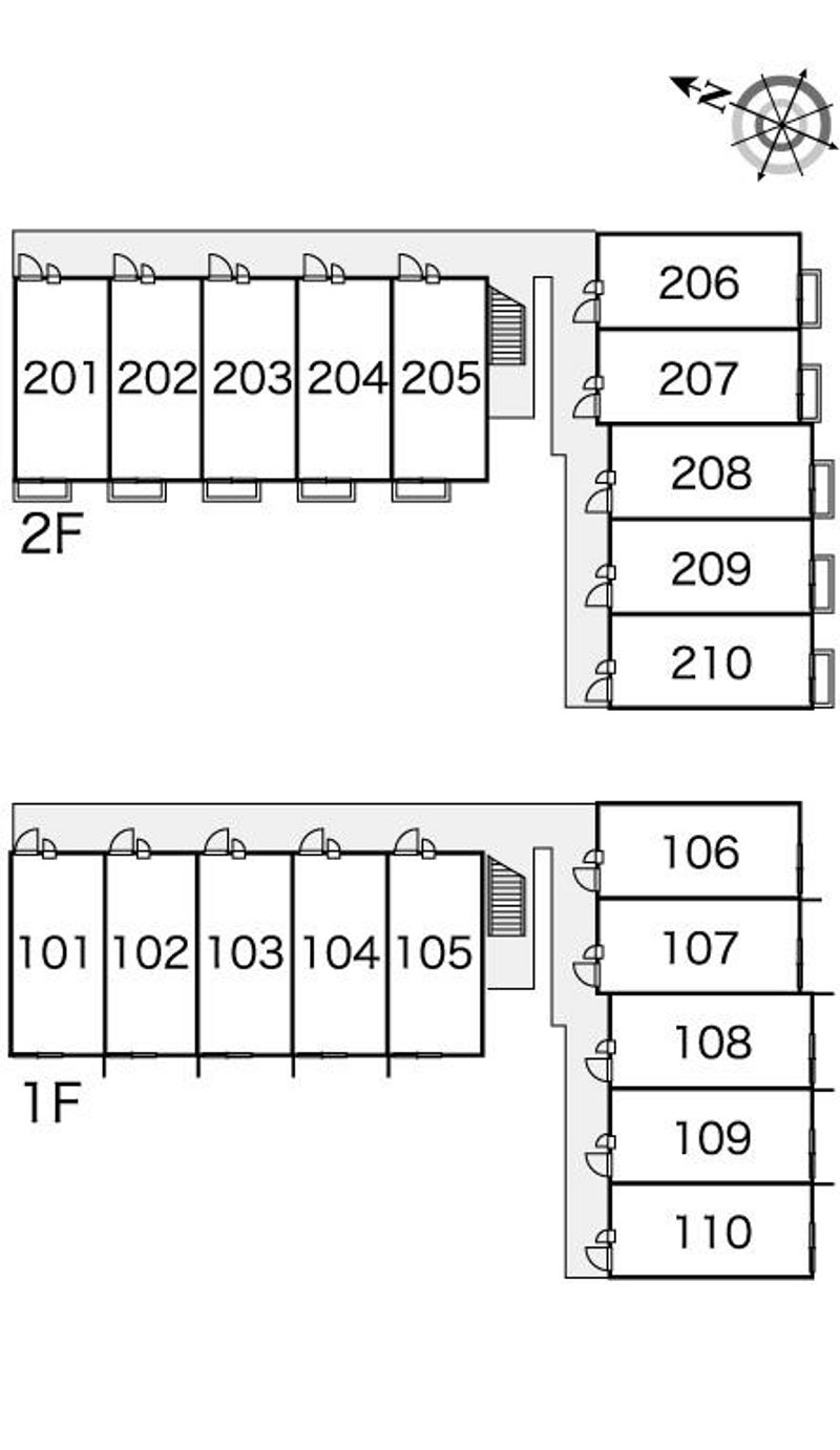レオパレス兵庫北 間取配置図