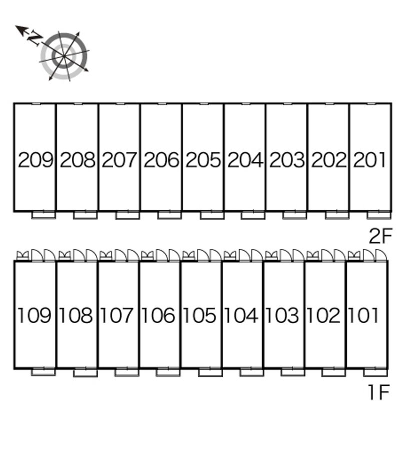 レオパレスＫ 間取配置図