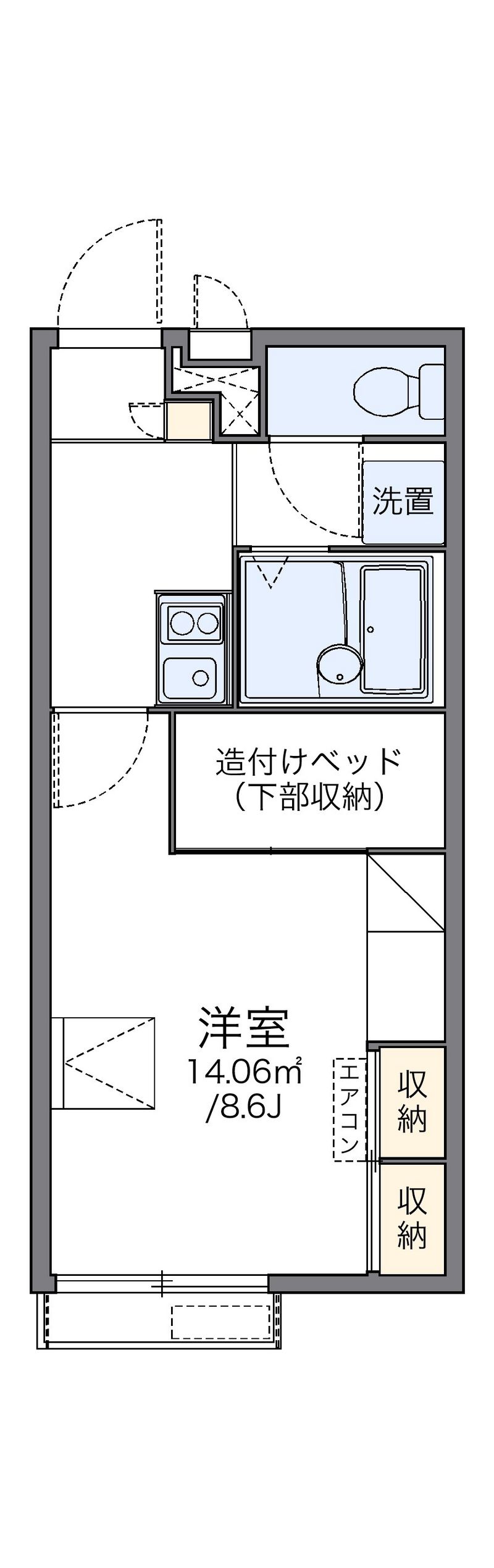 レオパレスＦＯＲＥＶＥＲ 間取図