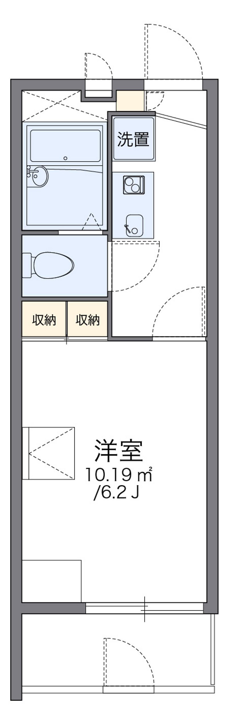 レオパレス西本町 間取図