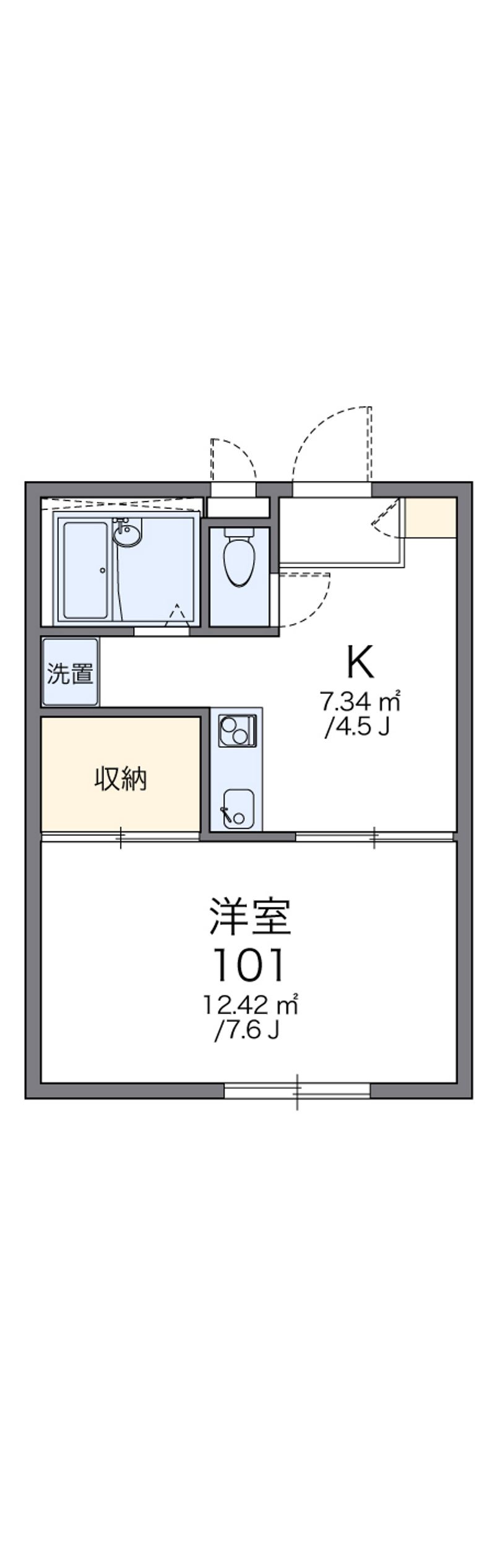 レオパレス相楽台 間取図