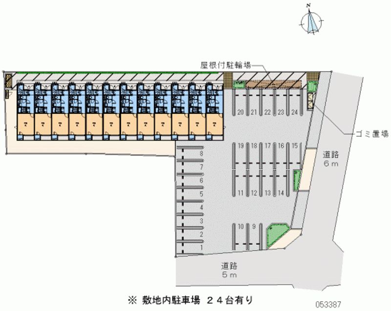 53387月租停車場