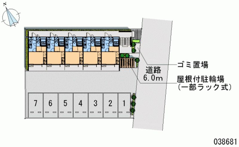 レオパレスステラⅡ 月極駐車場