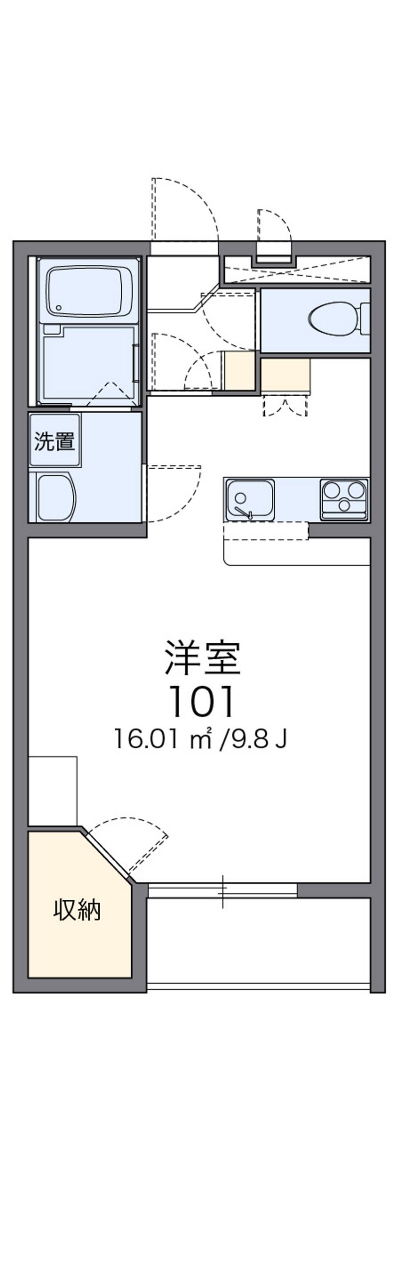 レオパレスコスモスＮＯ７ 間取図