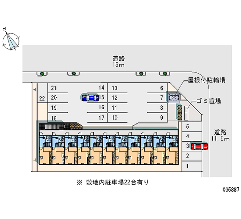 レオパレスバンフィー　Ⅱ 月極駐車場