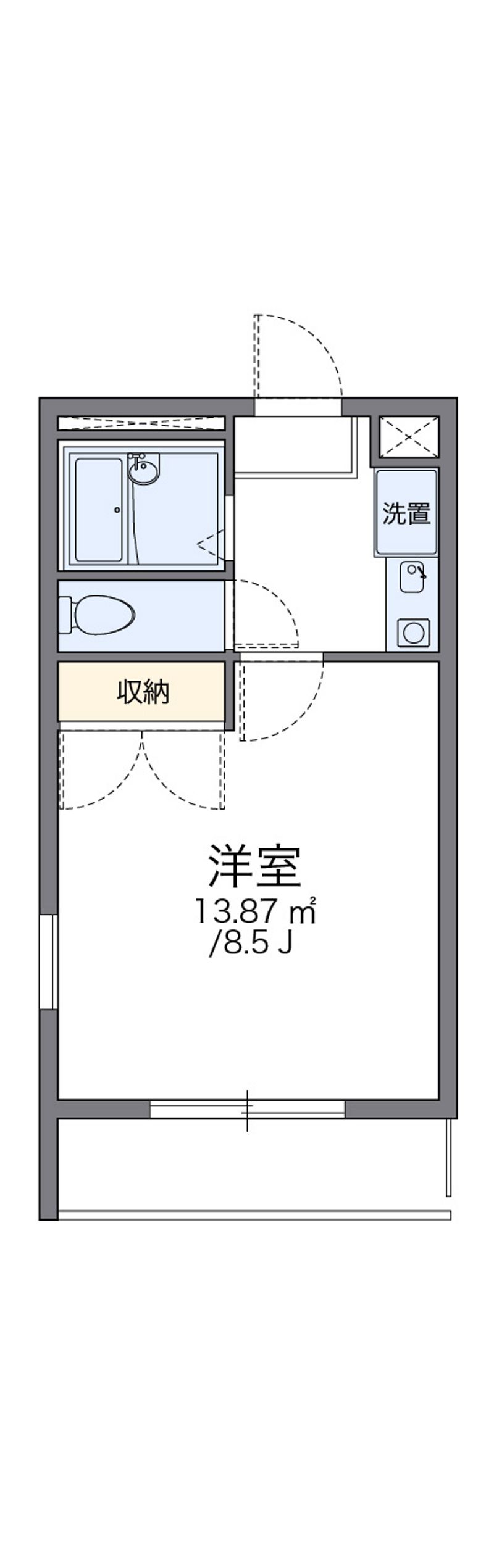 レオパレスイケダ 間取図