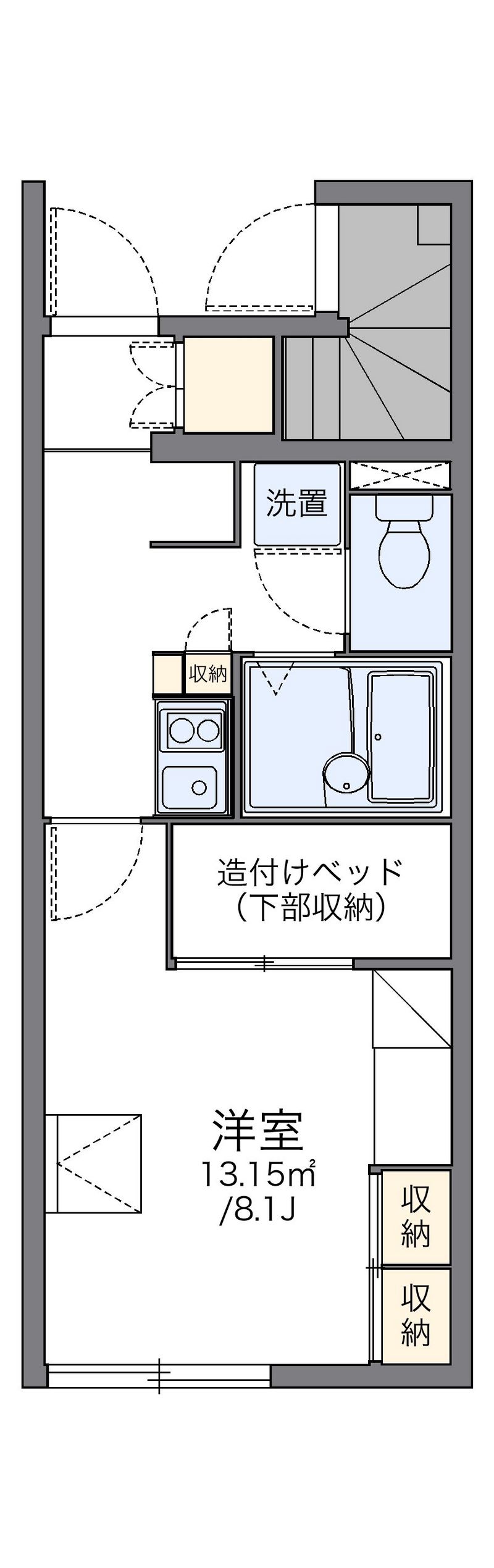 レオパレスクラージュⅡ 間取図