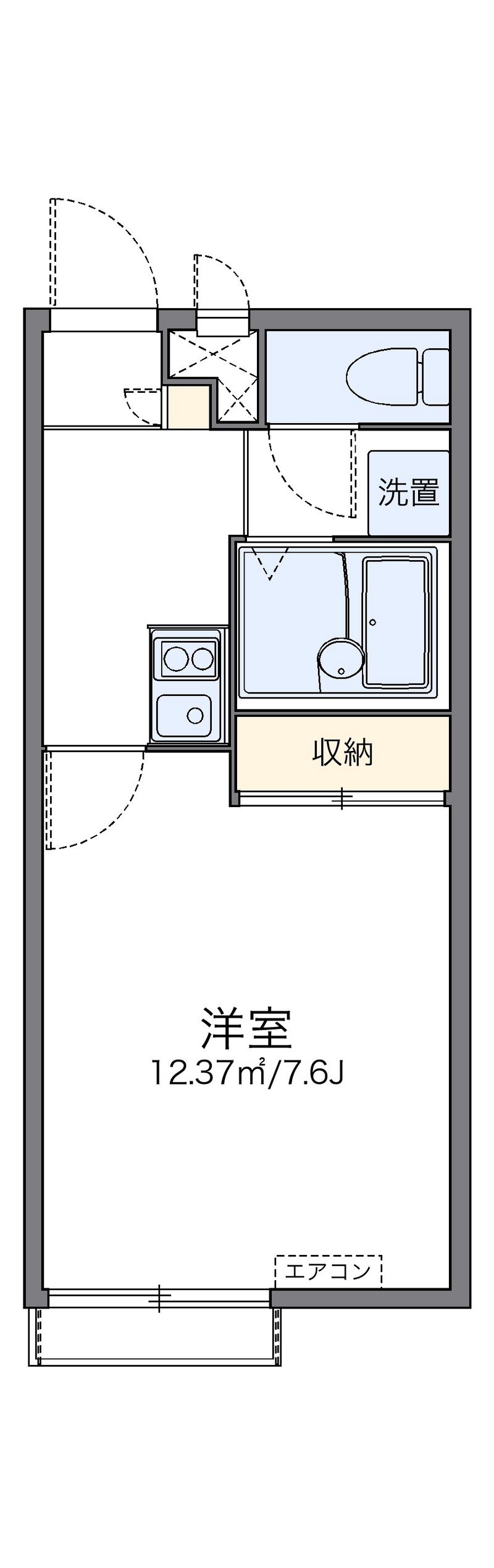 レオパレス上滝野レジェンド 間取図