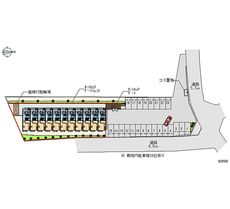 38592 bãi đậu xe hàng tháng