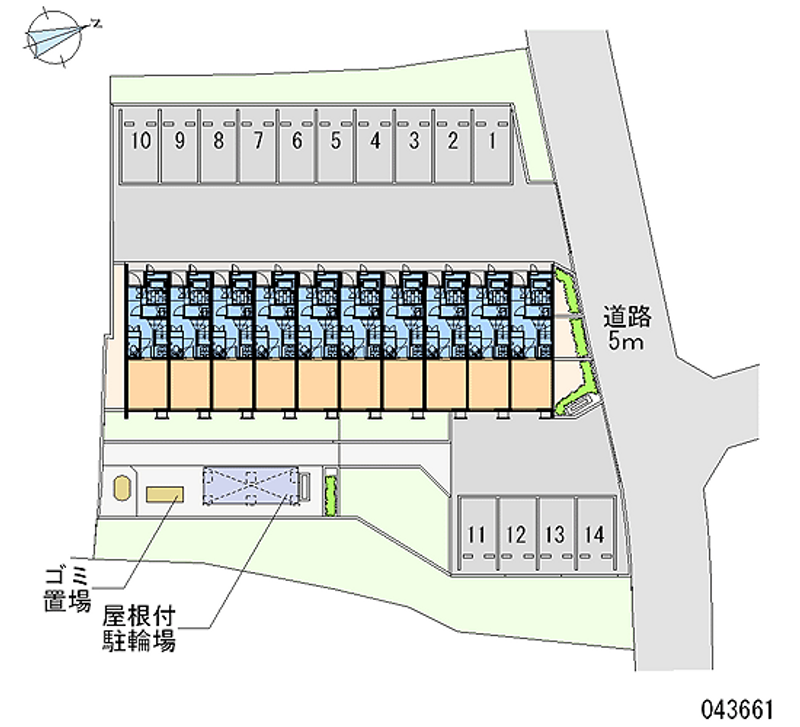 43661 Monthly parking lot