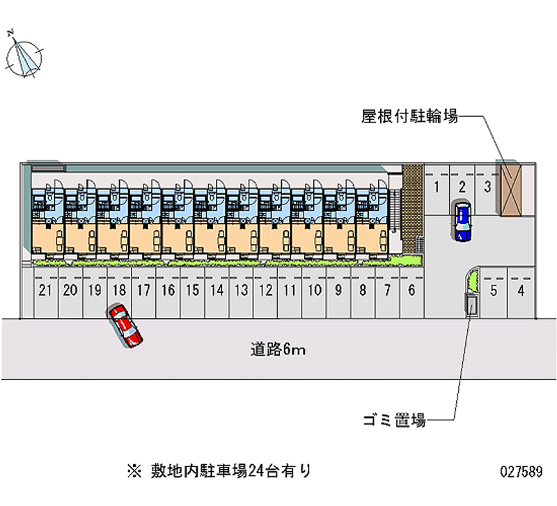 レオパレス立田の杜 月極駐車場